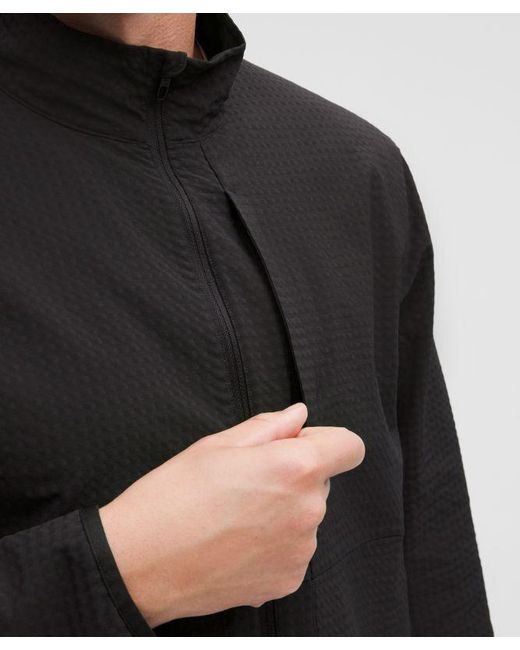 lululemon athletica Black – Grid Full-Zip Jacket – – Size Small for men