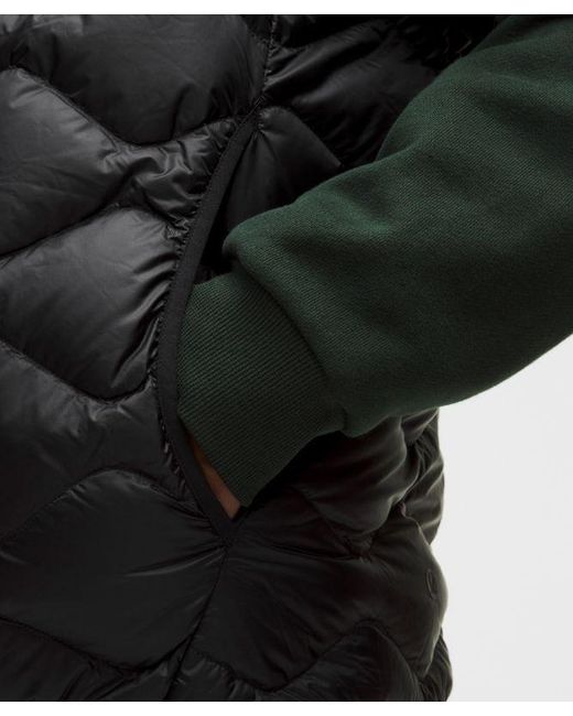 lululemon athletica Black Featherweight 900-Down-Fill Quilted Vest for men