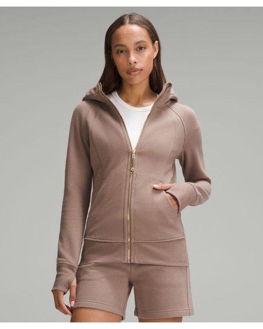 lululemon athletica Brown Scuba Full-Zip Hoodie