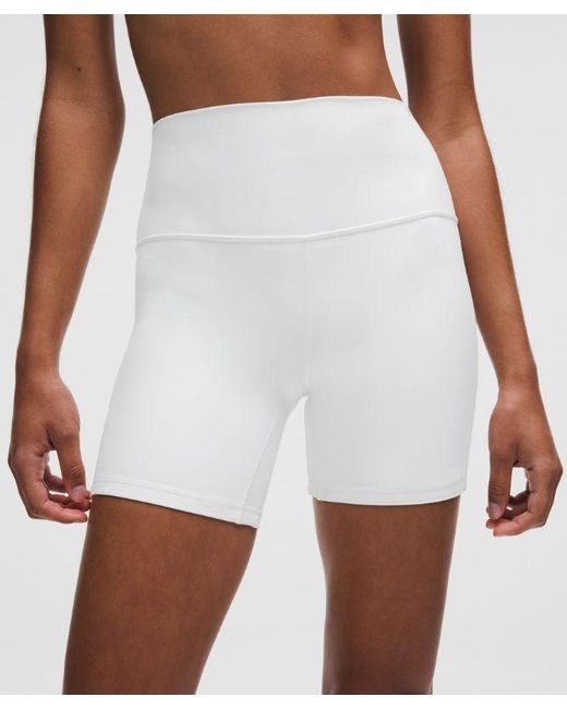 lululemon athletica White Align High-Rise Short 6"