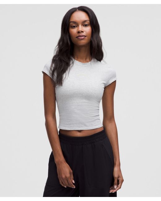 lululemon athletica White Organic Cotton Baby Tee