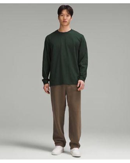 lululemon athletica Green – Heavyweight Jersey Long-Sleeve Shirt – – for men