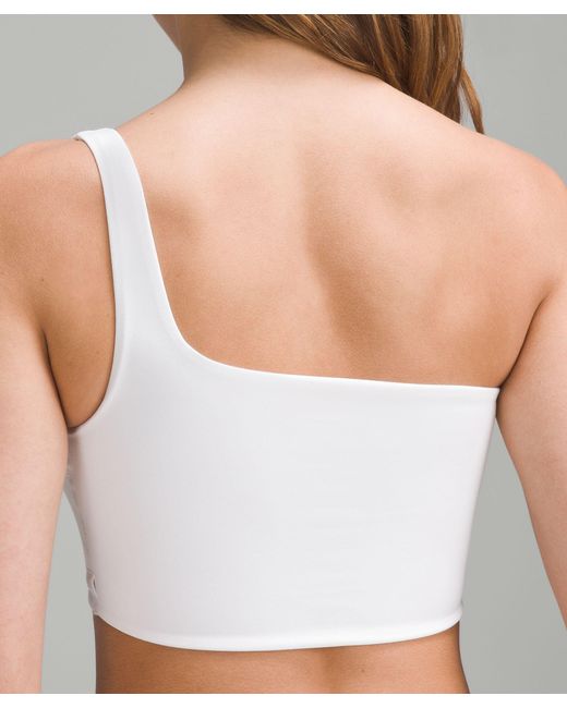 lululemon athletica White Bend This One-shoulder Bra Light Support, A-c Cups