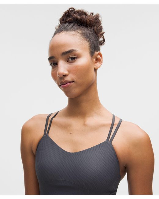 lululemon athletica Blue Like A Cloud Longline Bra Light Support, B/C Cup