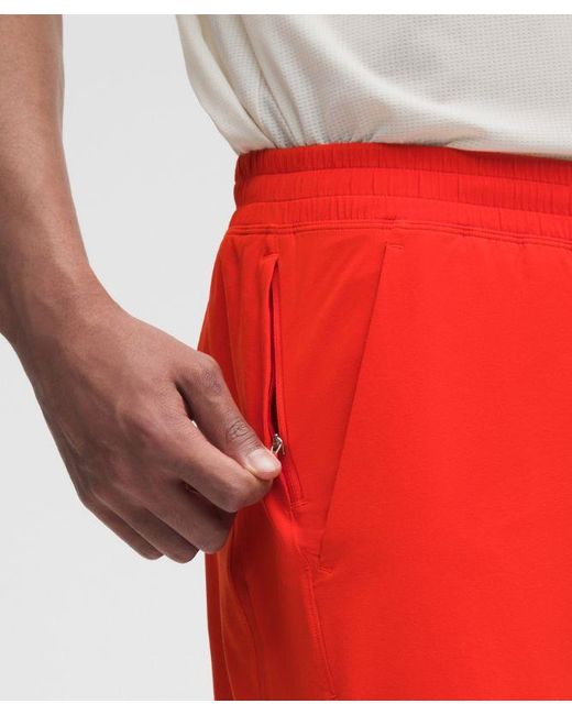 lululemon athletica Red – Pace Breaker Lined Shorts – 7" – – Size Large for men