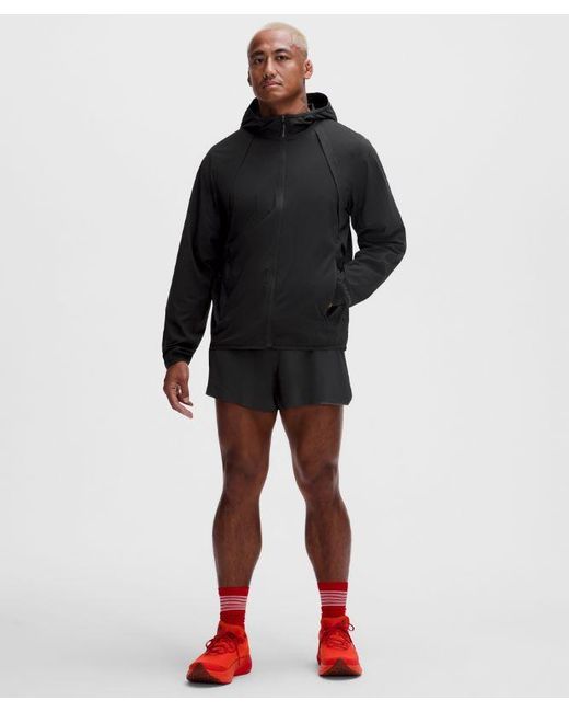 lululemon athletica Black Fast And Free Packable Jacket for men