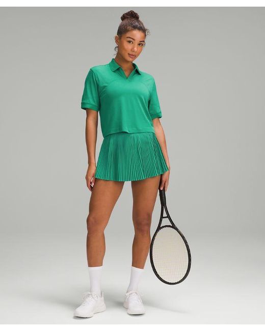 lululemon athletica Green Varsity High-rise Pleated Tennis Skirt