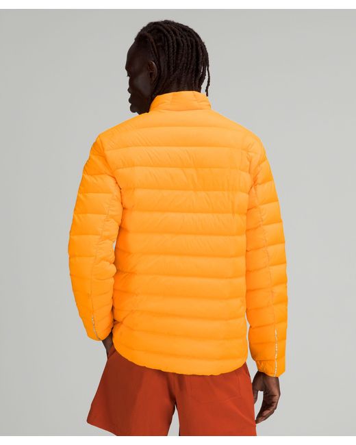 lululemon athletica Orange Navigation Down Jacket for men