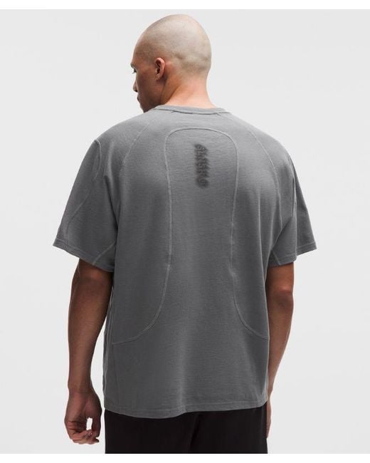 lululemon athletica Gray – Organic Jersey Short-Sleeve Shirt Slnsh Collection – – Size Large for men