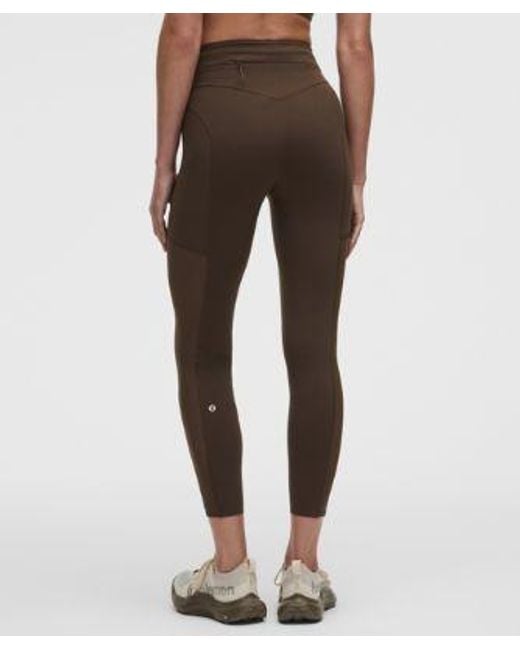 lululemon athletica Pink – No Line High-Rise Running Tight Leggings – 25" – – Size 4
