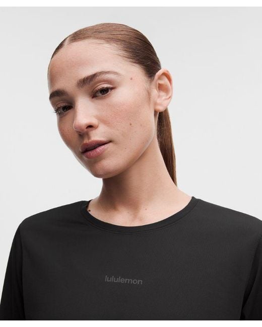 lululemon athletica Black – Fast And Free Long-Sleeve Shirt – – Size Large