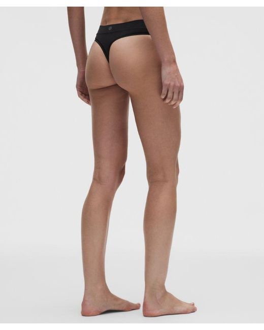 lululemon athletica Natural – Underease Mid-Rise Thong Underwear 5 Pack – /Khaki – Size Large