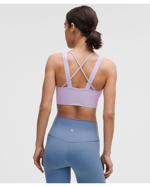 lululemon athletica Blue Like A Cloud Longline Bra Light Support, D/Dd Cup