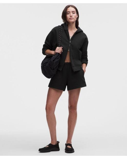 lululemon athletica Black Steady State Superloft Full Zip Hoodie