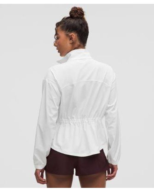 lululemon athletica White Uv-Protective Cinch-Waist Running Jacket