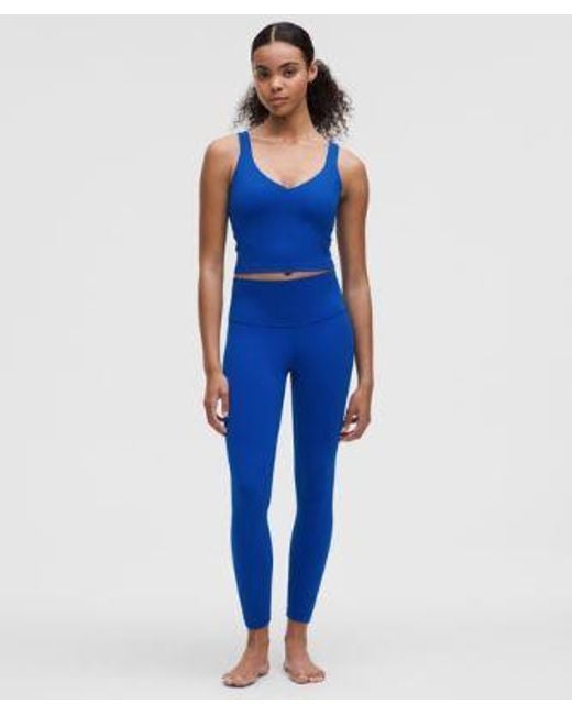lululemon athletica Blue Align Tank Top A/B Cup Size Us 6 Uk 10 Galactic Cobalt