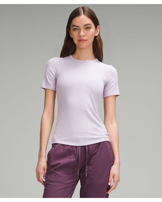 lululemon athletica Purple Hold Tight Short-sleeve Shirt