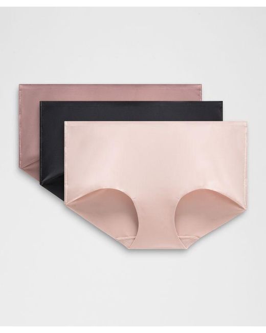 lululemon athletica Pink Invisiwear Mid-Rise Boyshort Underwear
