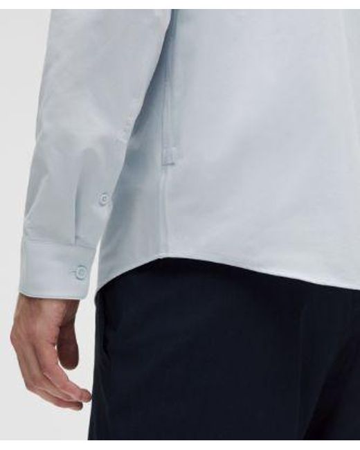 lululemon athletica White New Venture Long-Sleeve Shirt for men