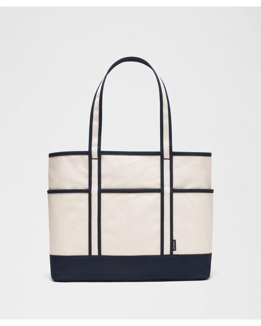 lululemon athletica White – Daily Multi-Pocket Zip-Top Tote Bag 18L –
