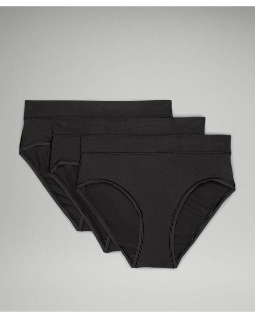 lululemon athletica Black – Underease High-Rise Bikini Underwear 3 Pack – –