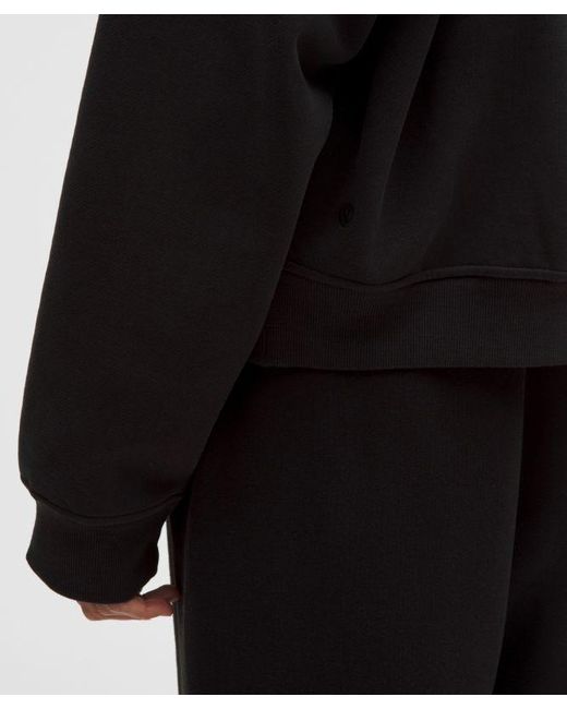 lululemon athletica Black – Steady State Crew Sweatshirt – – Size Large