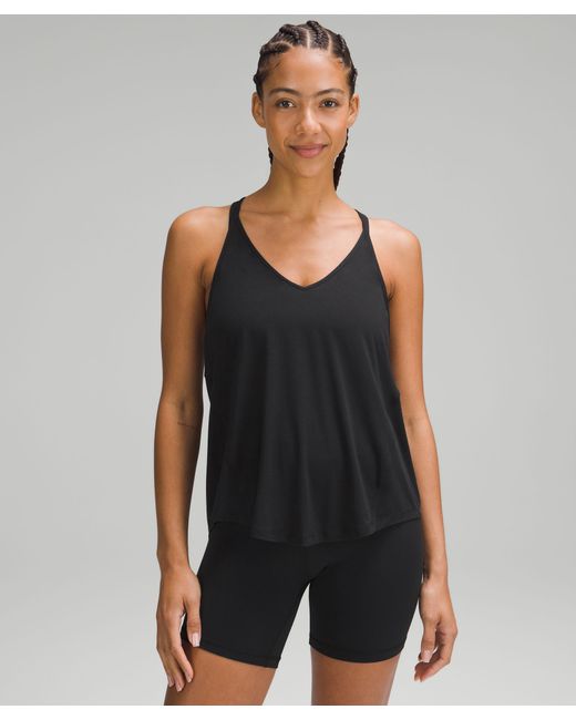 Lululemon athletica Modal Silk Twist-Back Yoga Tank Top, Women's  Sleeveless & Tops