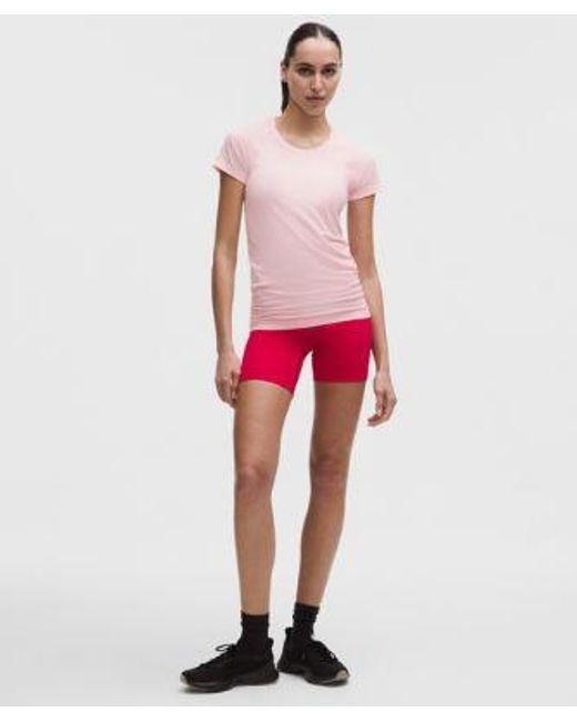 lululemon athletica Red – Swiftly Tech Short-Sleeve Shirt 2.4 Hip Length – – Size 4