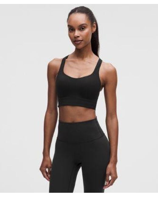 lululemon athletica Black – Like A Cloud Train Sports Bra Medium Support, B/C Cup – – Size 14