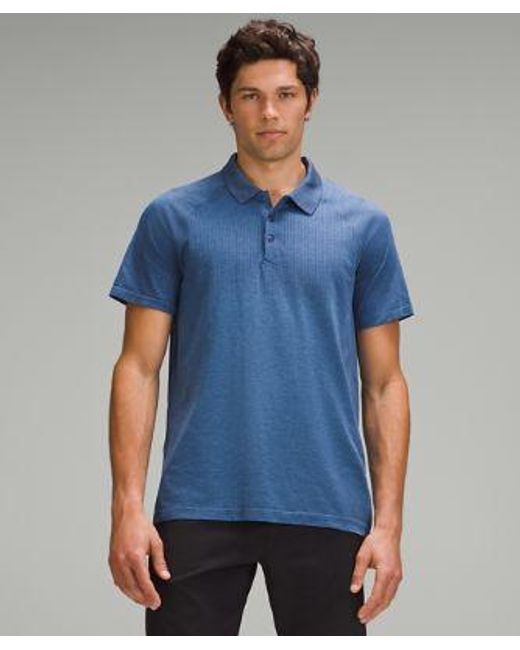 lululemon athletica Blue – Metal Vent Tech Polo Shirt – – for men