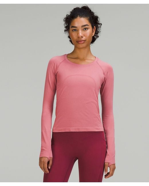 lululemon athletica Red Swiftly Tech Long-Sleeve Shirt 2