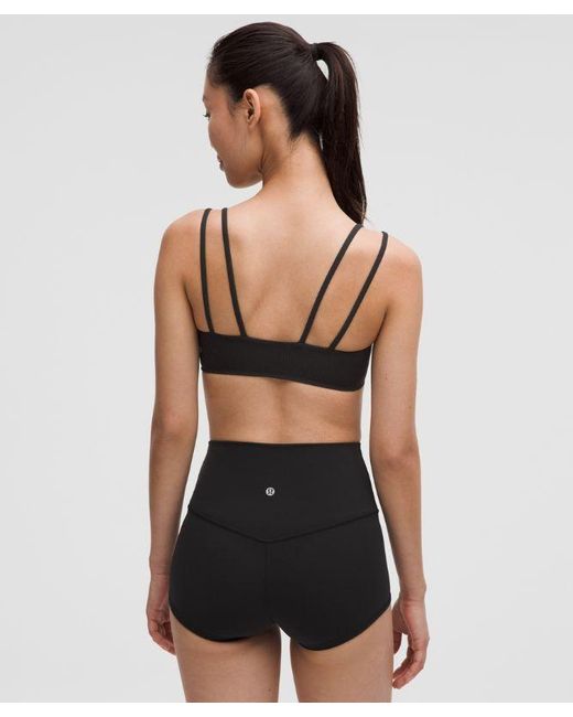 lululemon athletica Gray – Like A Cloud Ribbed Sports Bra Light Support, B/C Cup – – Size 14