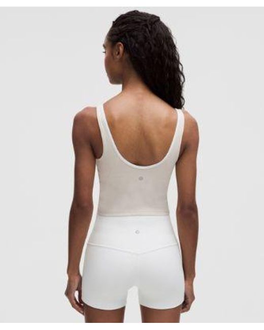 lululemon athletica White Align Notched-Neck Tank Top