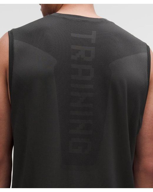 lululemon athletica Black Metal Vent Tech Relaxed-Fit Sleeveless Shirt for men