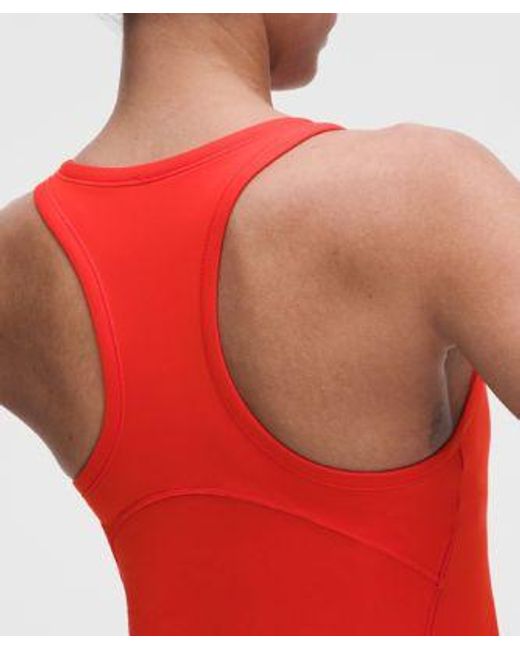 lululemon athletica Red Align Waist-Length Racerback Tank Top