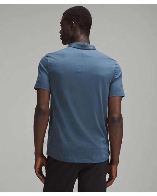 lululemon athletica Blue – Evolution Short-Sleeve Polo Shirt – – for men