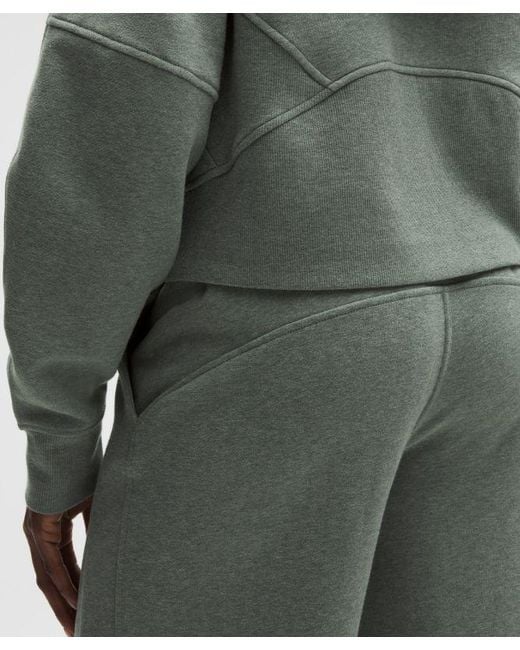 lululemon athletica Green – Scuba Oversized Half-Zip Hoodie – – Size 6