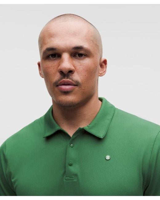 lululemon athletica Green – Logo Sport Polo Short-Sleeve – – Size Large for men
