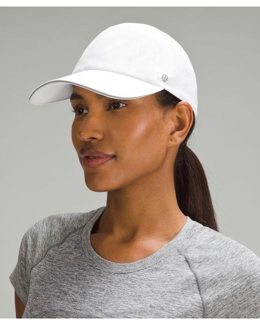 lululemon athletica White – Fast And Free Running Hat – – Size Large/Xl