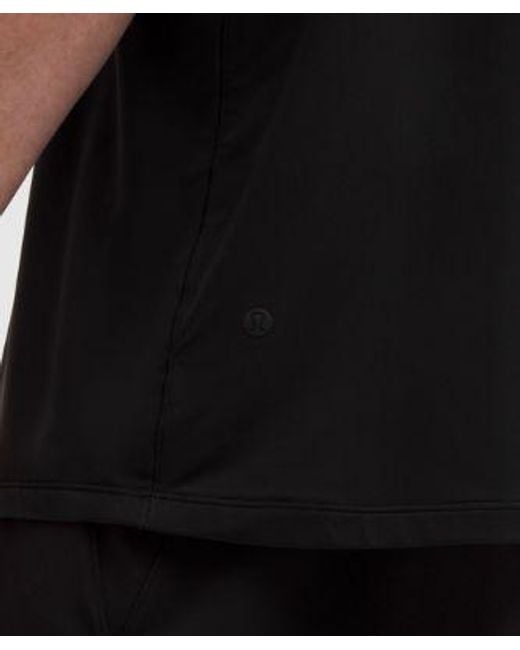 lululemon athletica Black Brushed Yoga Crewneck T-Shirt for men