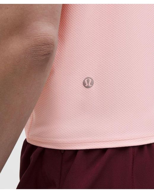 lululemon athletica Red – All-Sport Tie-Front Short-Sleeve Shirt – – Size Large