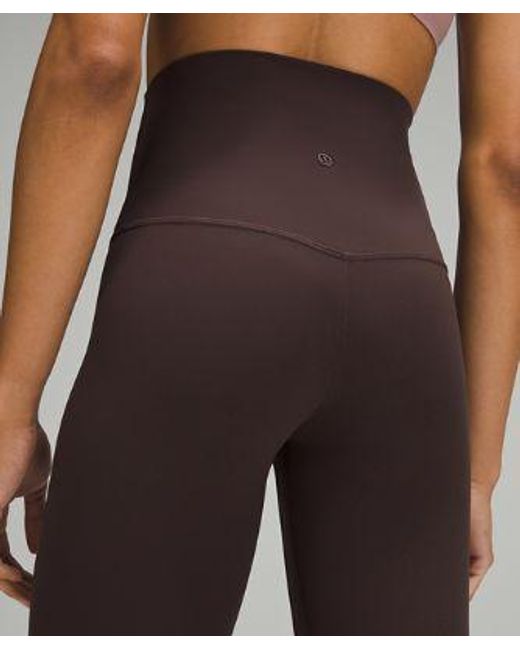lululemon athletica Black Align Super-high-rise Pants - 28" - Color Brown - Size 0
