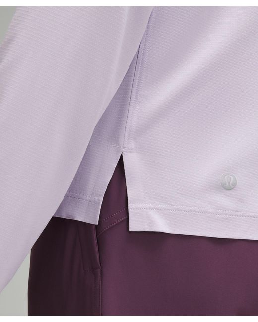 lululemon athletica Purple Ultralight Hip-length Long-sleeve Shirt