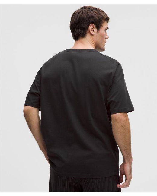 lululemon athletica Black Heavyweight Cotton Jersey T-Shirt for men