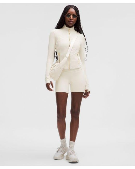 lululemon Define Cropped Jacket in White | Lyst UK