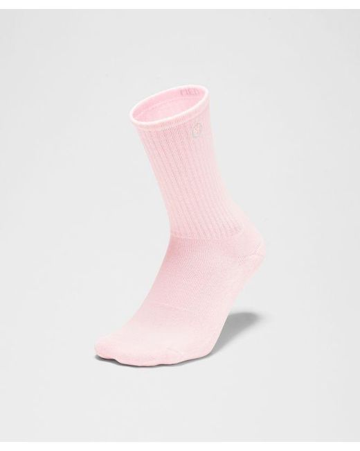 lululemon athletica Pink Daily Essential Crew Socks