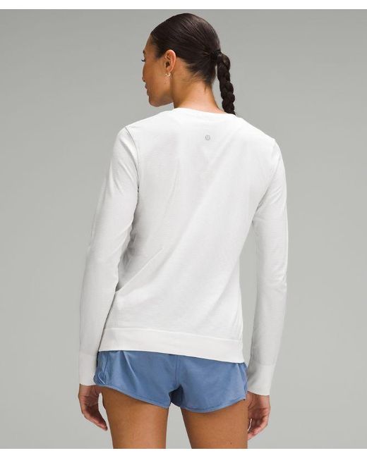 lululemon athletica White – Swiftly Relaxed Long-Sleeve Shirt – –