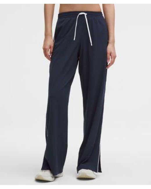 lululemon athletica Blue – Court Rival Wide-Leg Track Pants Regular – – Size 4