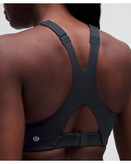 lululemon athletica Blue – Ultralu Square-Neck Workout Sports Bra Medium Support, D/Dd Cup – – Size 14