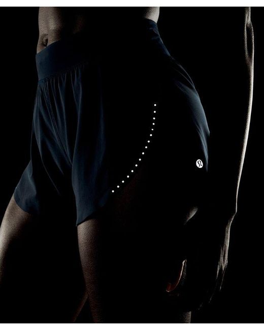 lululemon athletica Blue Fast And Free High-Rise Classic-Fit Split Short 3"